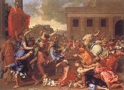 Nicolas Poussin The Abduction of the Sabine Women Sweden oil painting artist